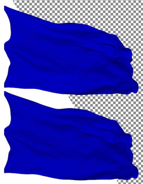 PSD blaue fahne welle isolierte einfache beulen textur transparenter hintergrund 3d-rendering