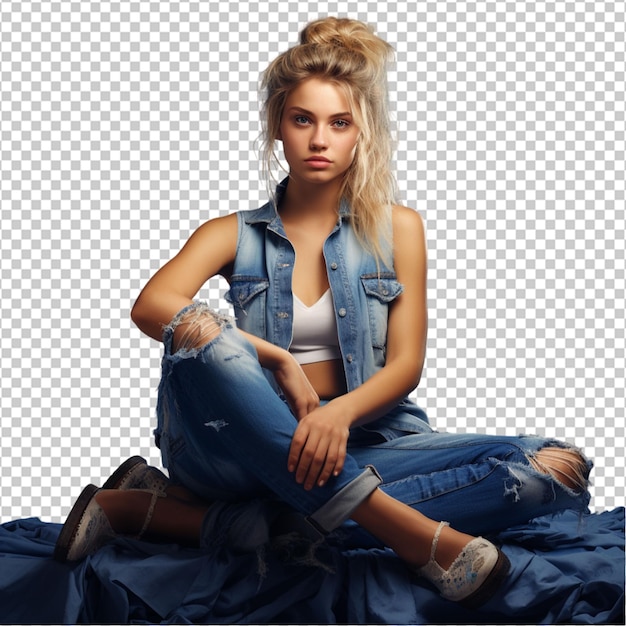 PSD blaue jeans png