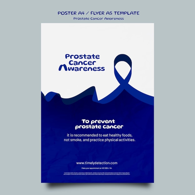 Blaue November-Plakatvorlage