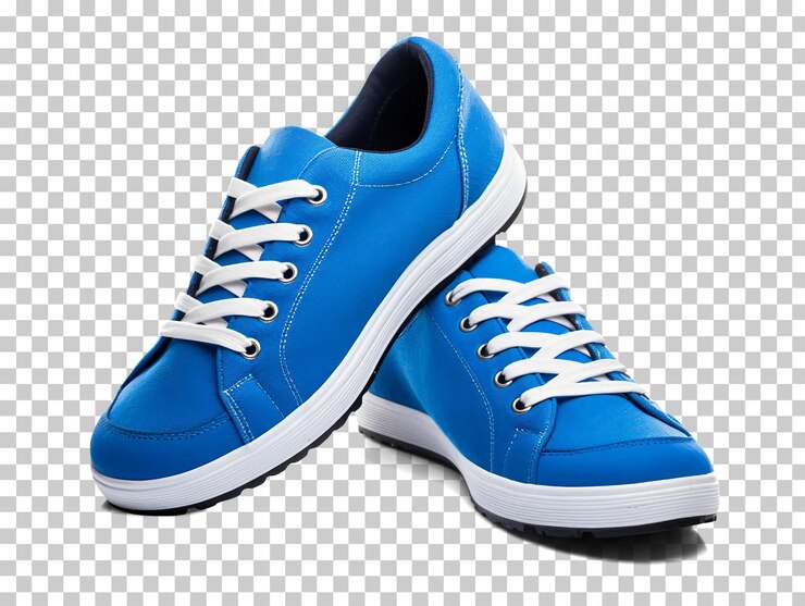 PSD blaue turnschuhe isoliert auf transparentem hintergrund png psd