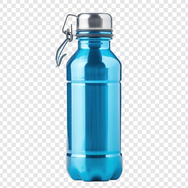 PSD blaue wasserflasche auf durchsichtigem hintergrund psd