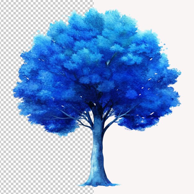 Blauer baum png