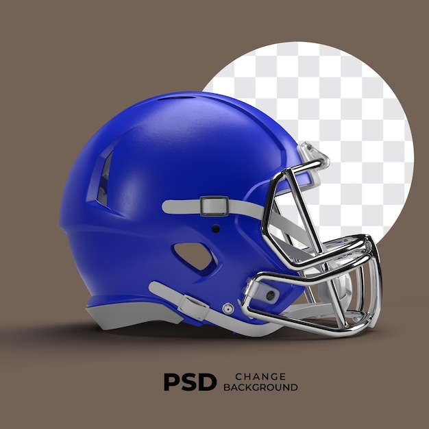 Blauer helm-fußball-psd