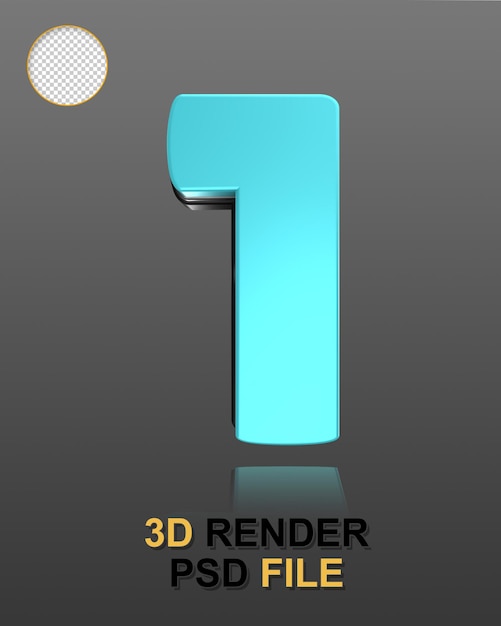 Blauer Kunststoff 3D