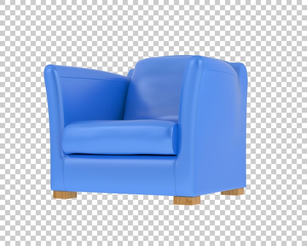 Blauer Sessel 3D-Render