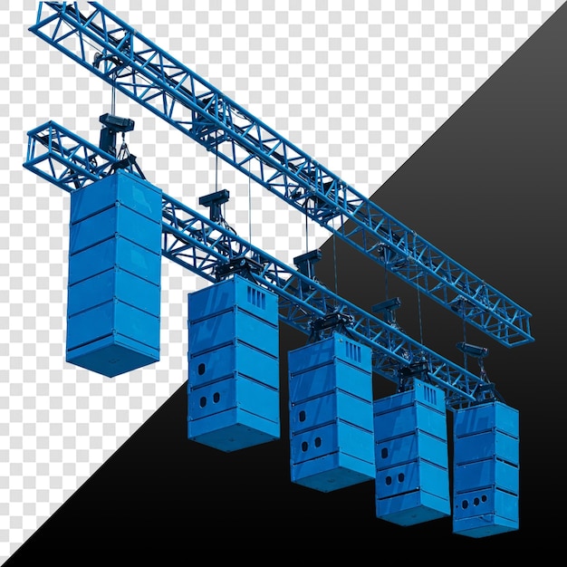 Blaues Bühnenbeleuchtungstrussystem