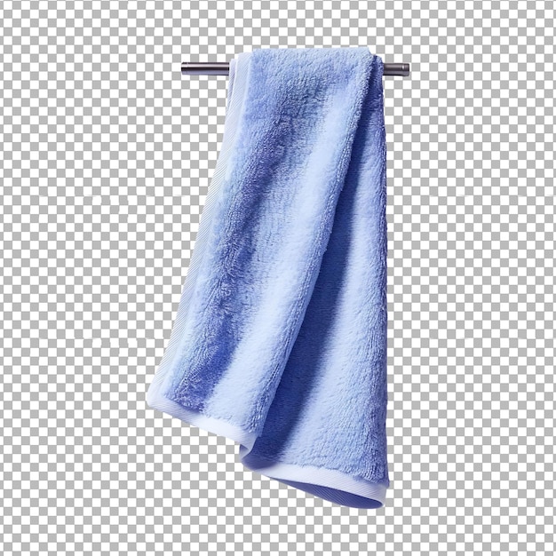 PSD blaues handtuch auf durchsichtigem hintergrund