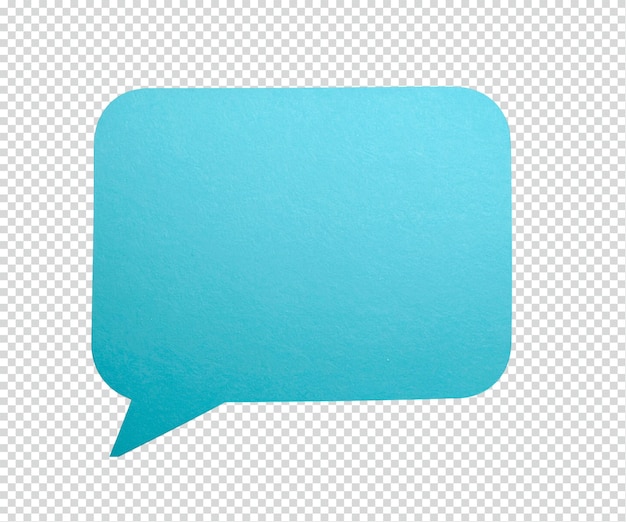 Blaues Licht Speech Bubble-Symbol für Kommunikation und Dialog