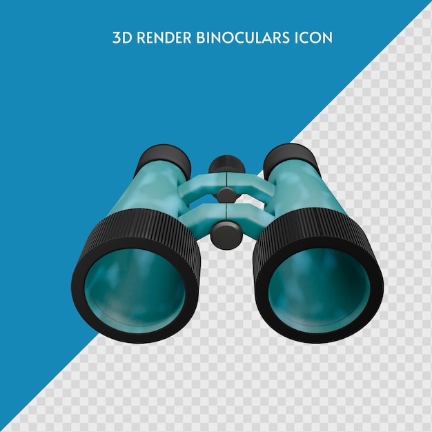 BLAUES SYMBOL FÜR FERNGLAS