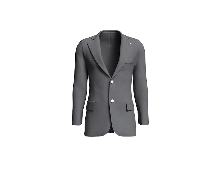PSD blazer gris para el uso casual de los hombres