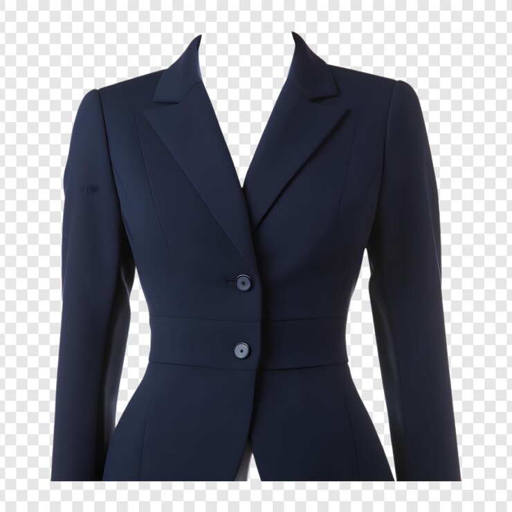 PSD blazer naval elegante para mulheres profissionais