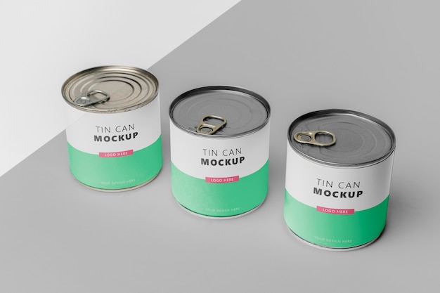Blechdose Pop-Mockup-Design