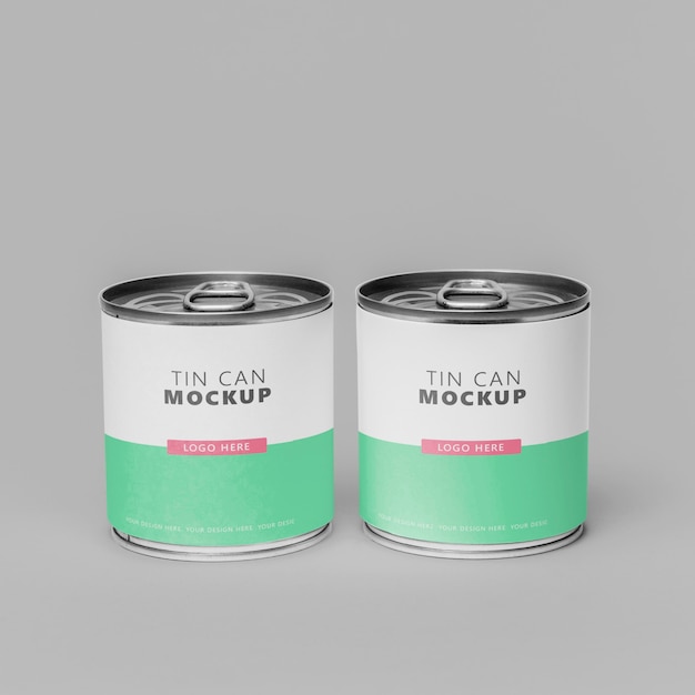 Blechdose Pop-Mockup-Design