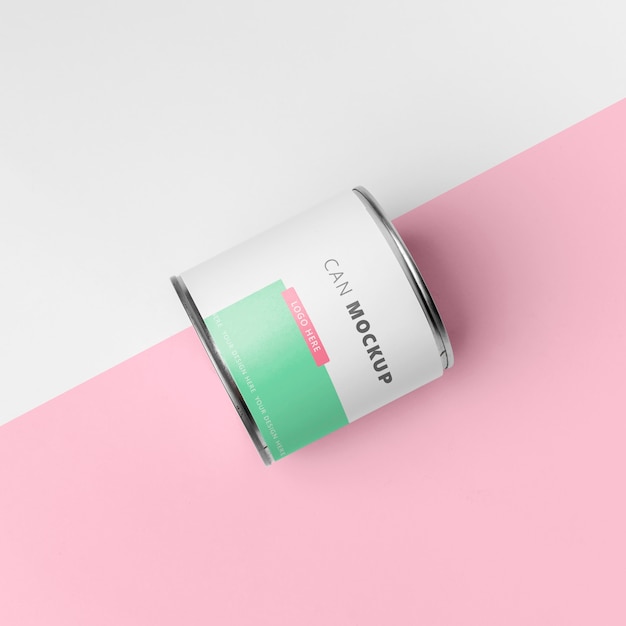 Blechdose Pop-Mockup-Design