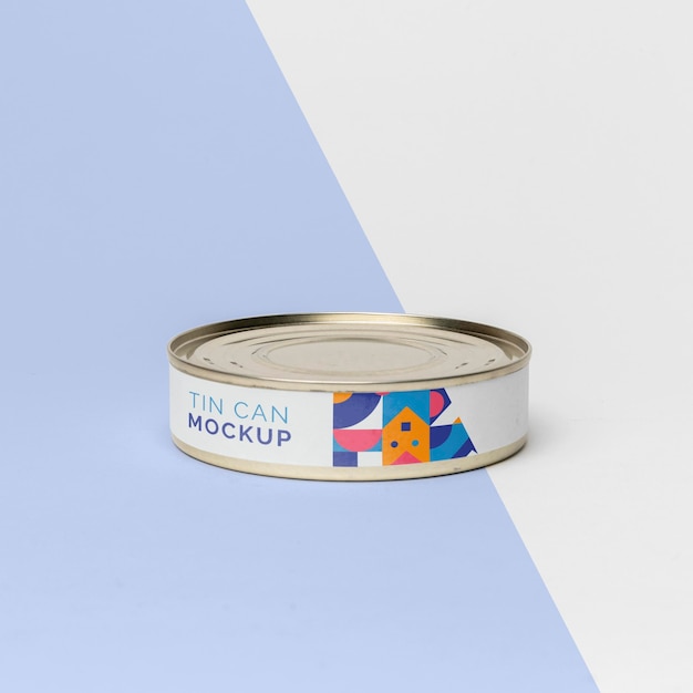 Blechdose Pop-Mockup-Design