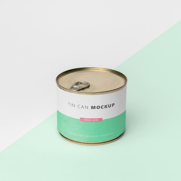 Blechdose Pop-Mockup-Design
