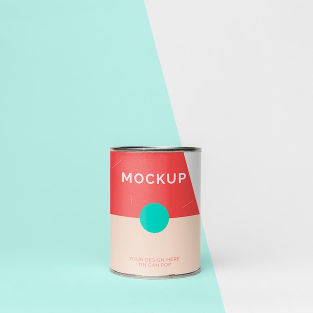 Blechdose Pop-Mockup-Design