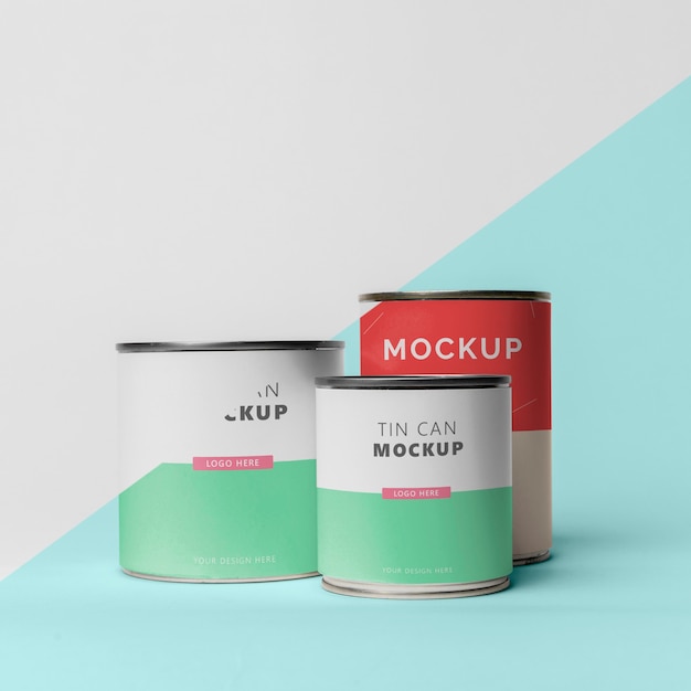 Blechdose Pop-Mockup-Design