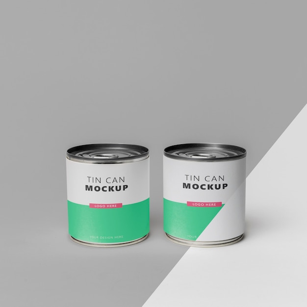 Blechdose Pop-Mockup-Design