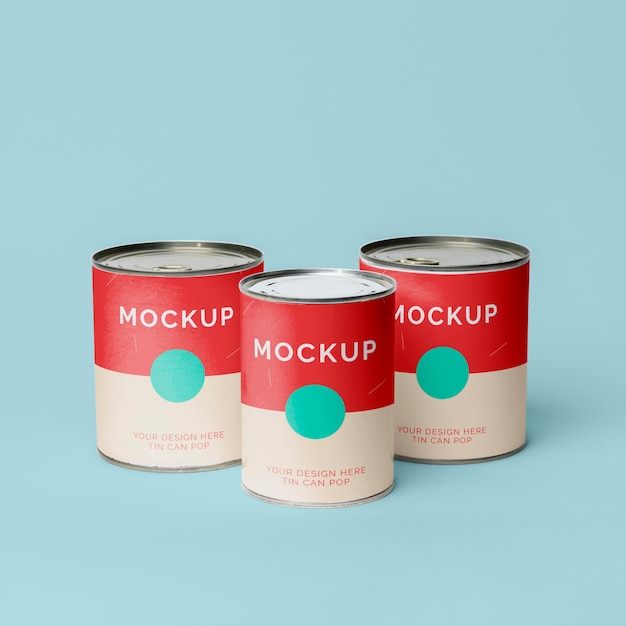 PSD blechdose pop-mockup