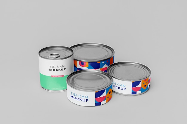 Blechdose Pop-Mockup
