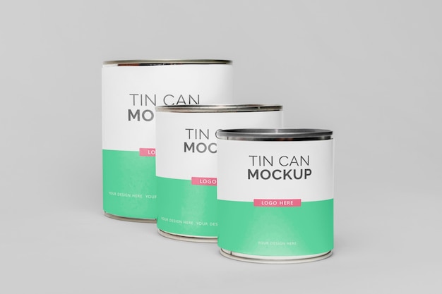 Blechdose Pop-Mockup