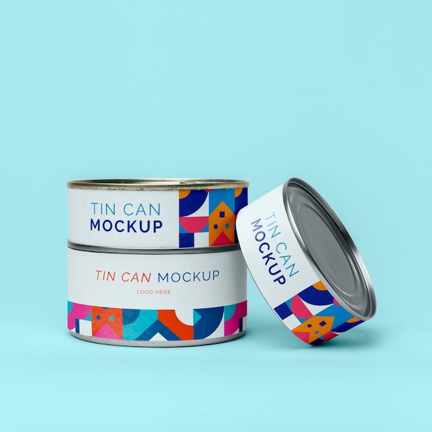 PSD blechdose pop-mockup