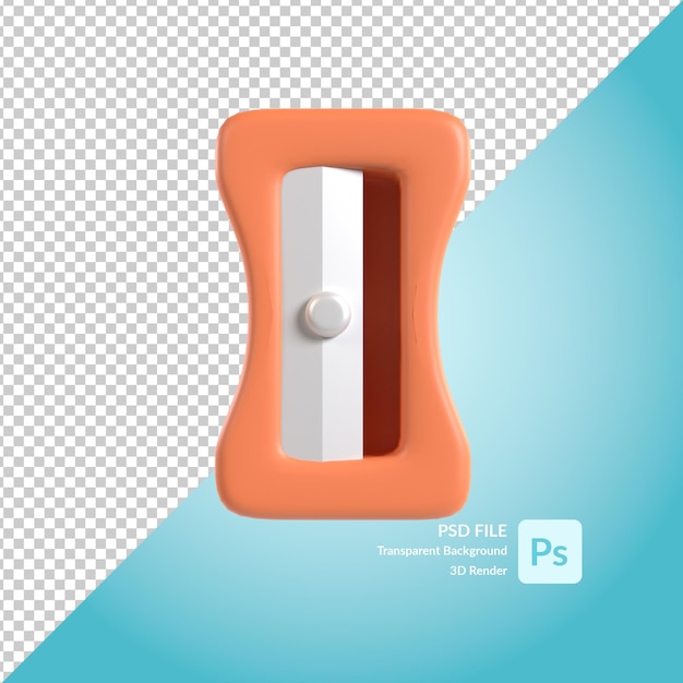 bleistiftspitzer 3d illustration rendering