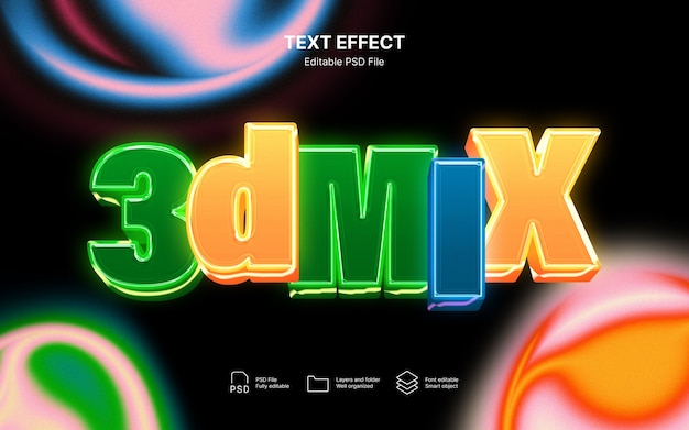 PSD blender-text-effekt