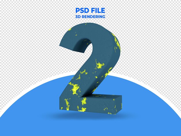 Bleu hippie avec Fusion 3D Text Render