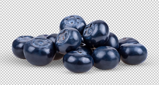 bleuets isolés sur la couche alpha