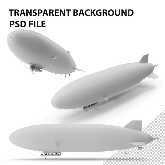 PSD blimp dirigible genérico png