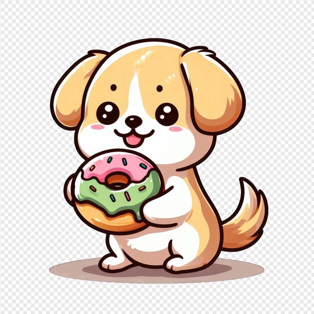 PSD blithe puppy png-aufkleber