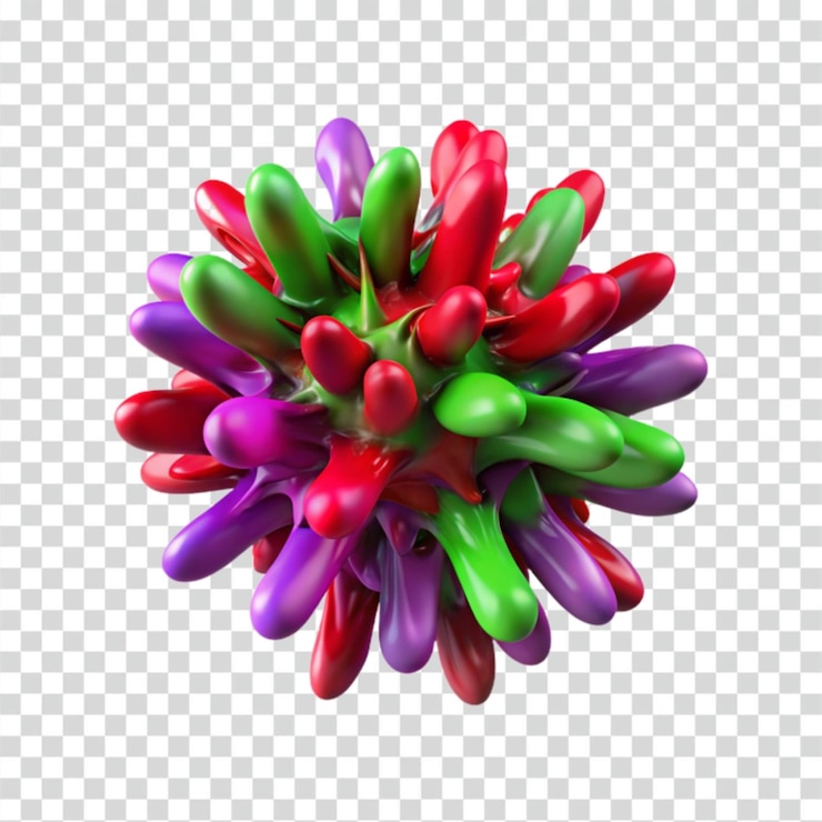 PSD blob abstracto 3d de colores
