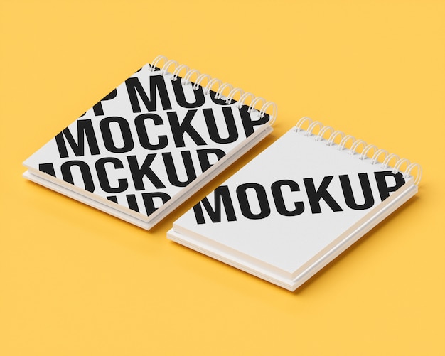 Bloc-notes Maquette sur jaune