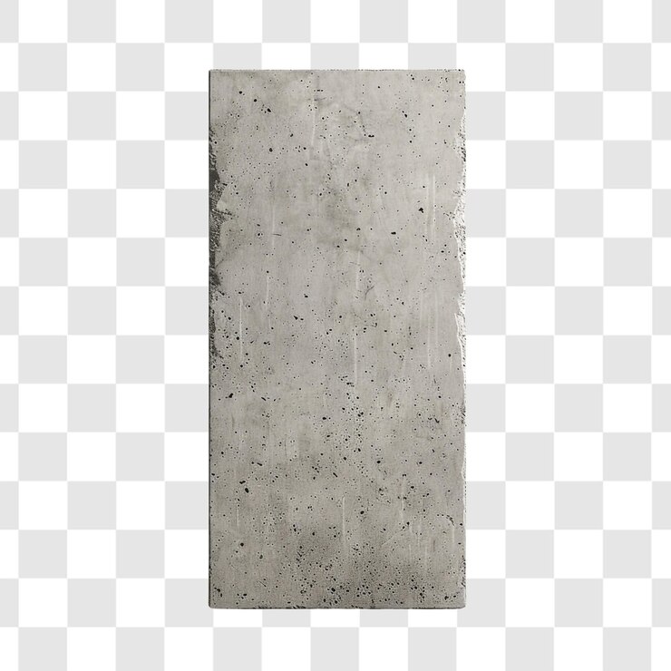 PSD bloc de podium en béton sur fond blanc rendu