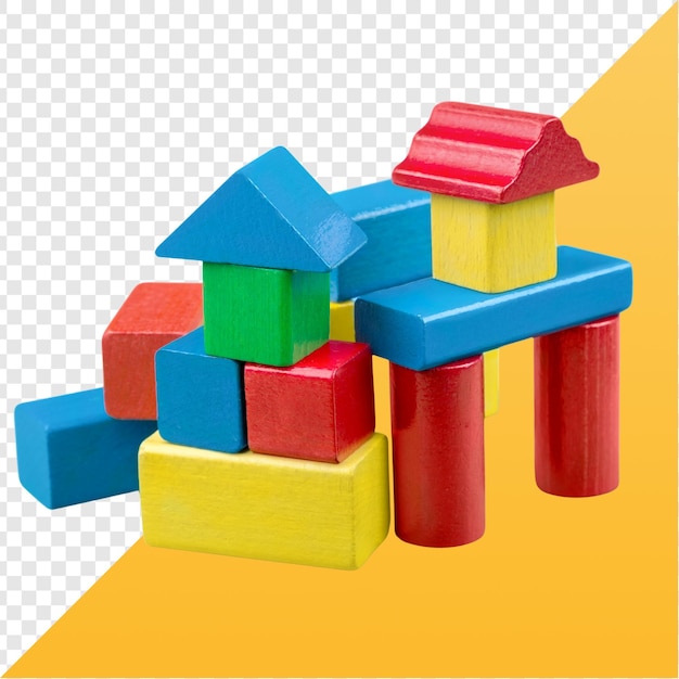 Blocchi di legno colorati