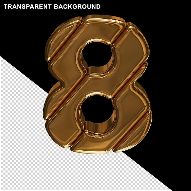 Blocco d'oro numero 8