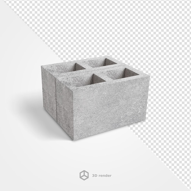 PSD blocs de béton isolés