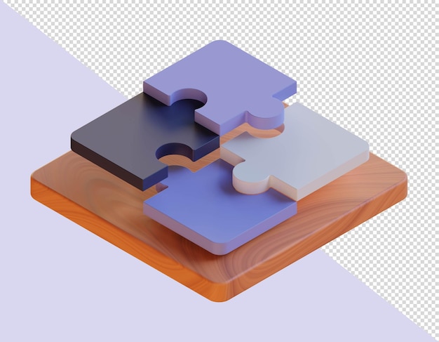 Les blocs de puzzle 3D