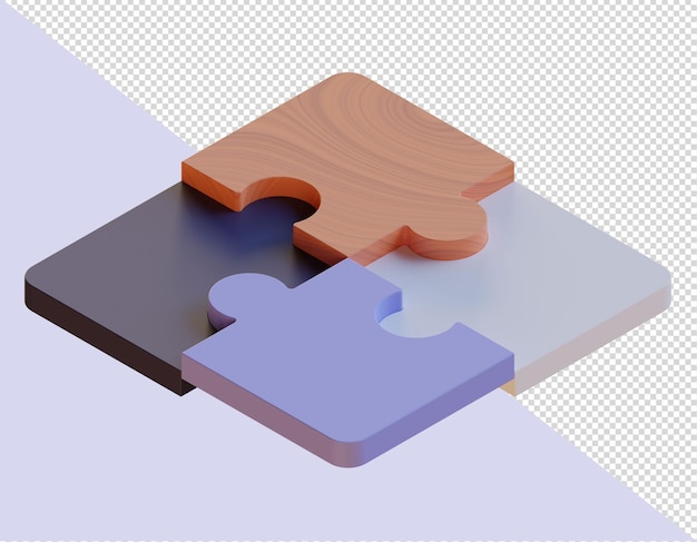 Les blocs de puzzle 3D