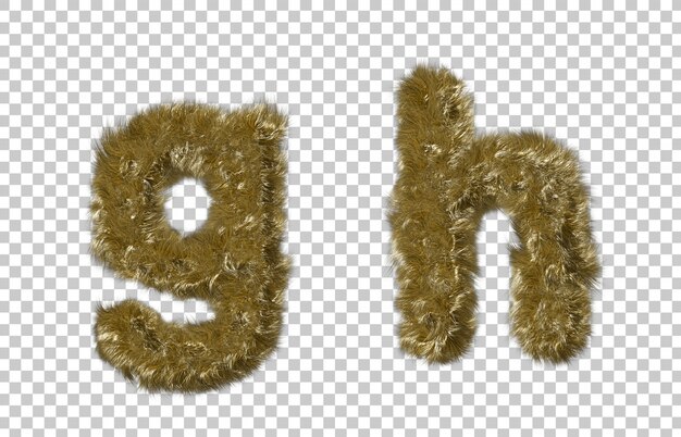 Blonde Fur letra g y letra h