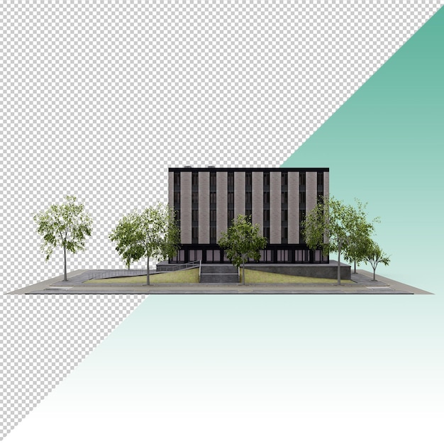Bloque de la ciudad y edificio