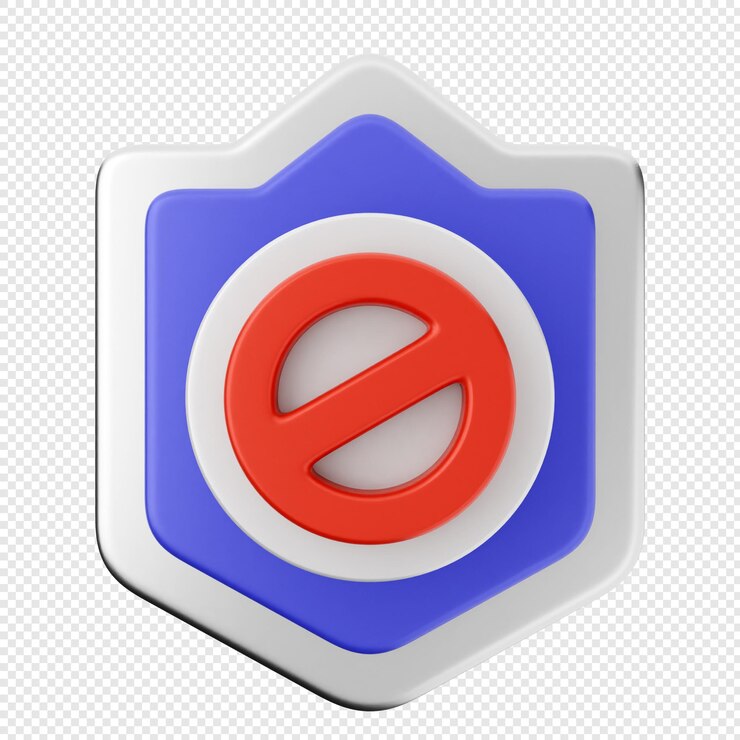 PSD bloque de protección de seguridad del escudo 3d