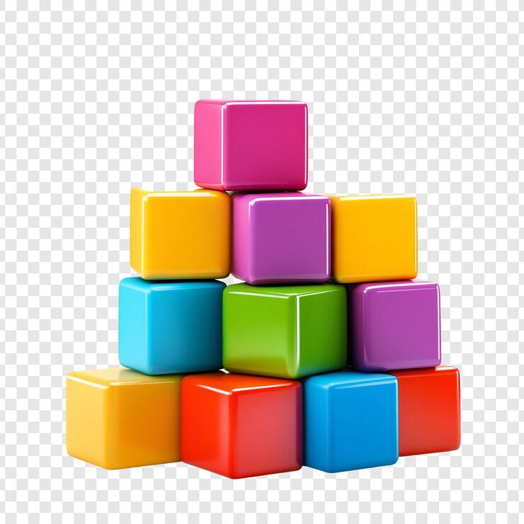 PSD bloques coloridos apilados