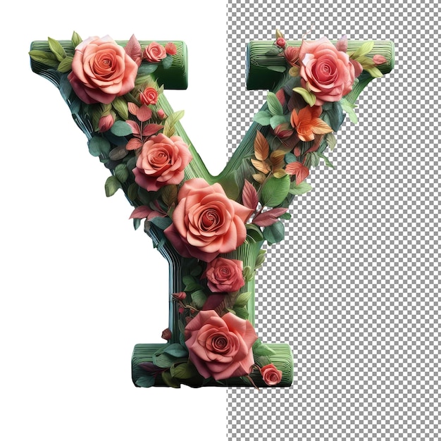 PSD blossom letters plongez dans des formes de lettres florales irrésistibles