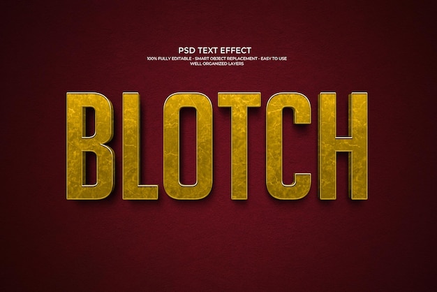 BLOTCH - Efecto de texto PSD