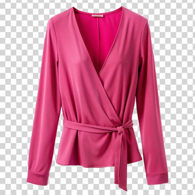 PSD blouse à l'enveloppe de base isolée sur fond transparent