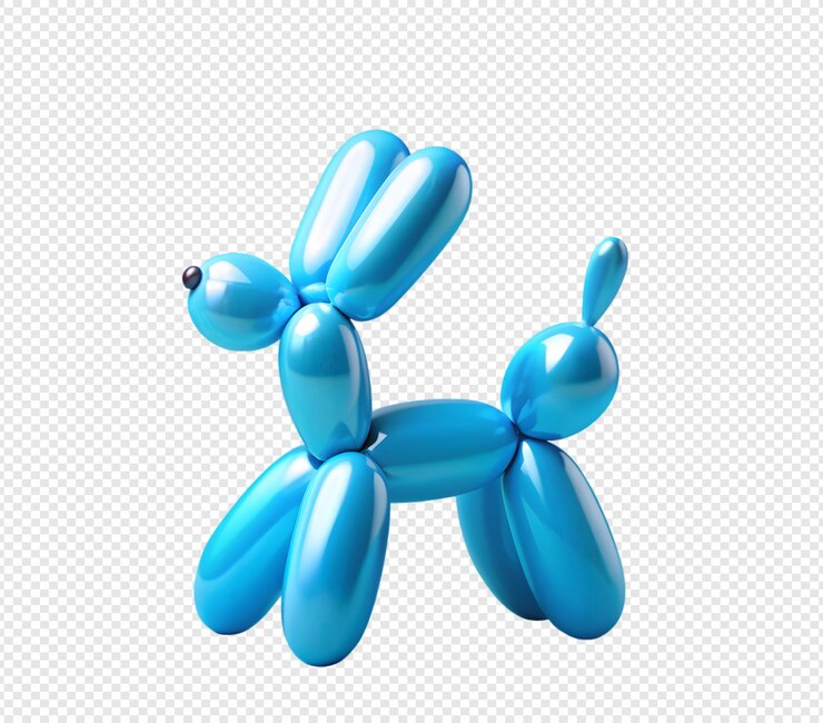 blue balloons with the letter k on it