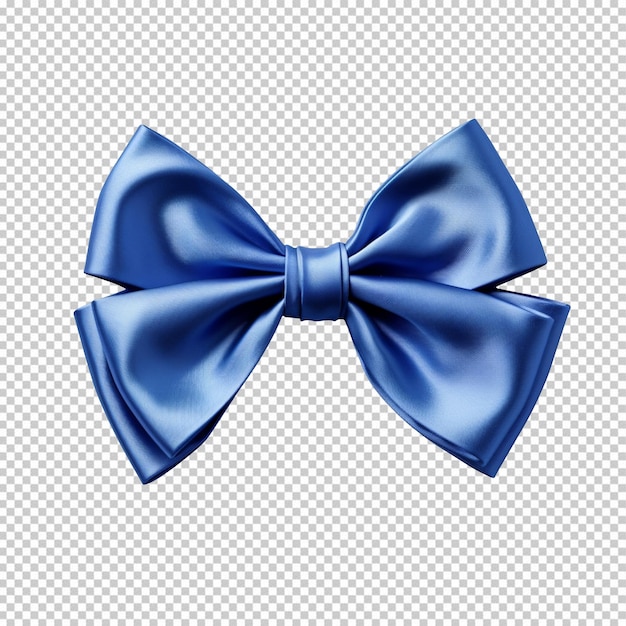 PSD blue bow tie isolated on transparent background png available